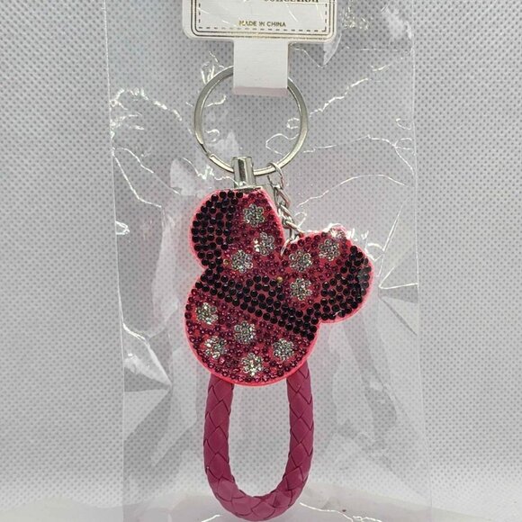 Brand NEW  Light Pink Minnie Mouse  KEYCHAIN - Picture 2 of 4